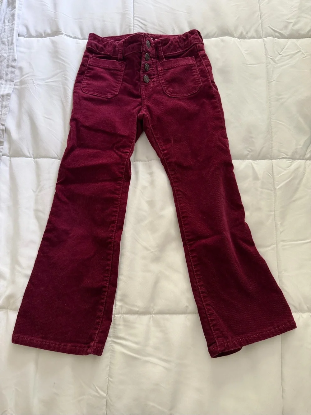 GAP Vintage Burgundy Corduroy Kids Pants | Button